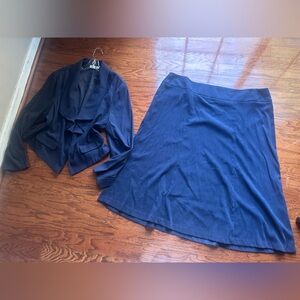 Cato Navy Women's Skirt Set Size 24W/26W